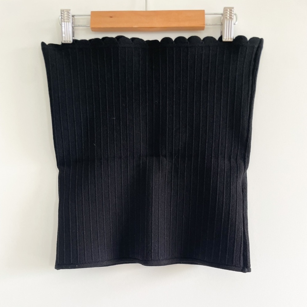 Wilfred Scalloped Sculpt Knit Tube Top